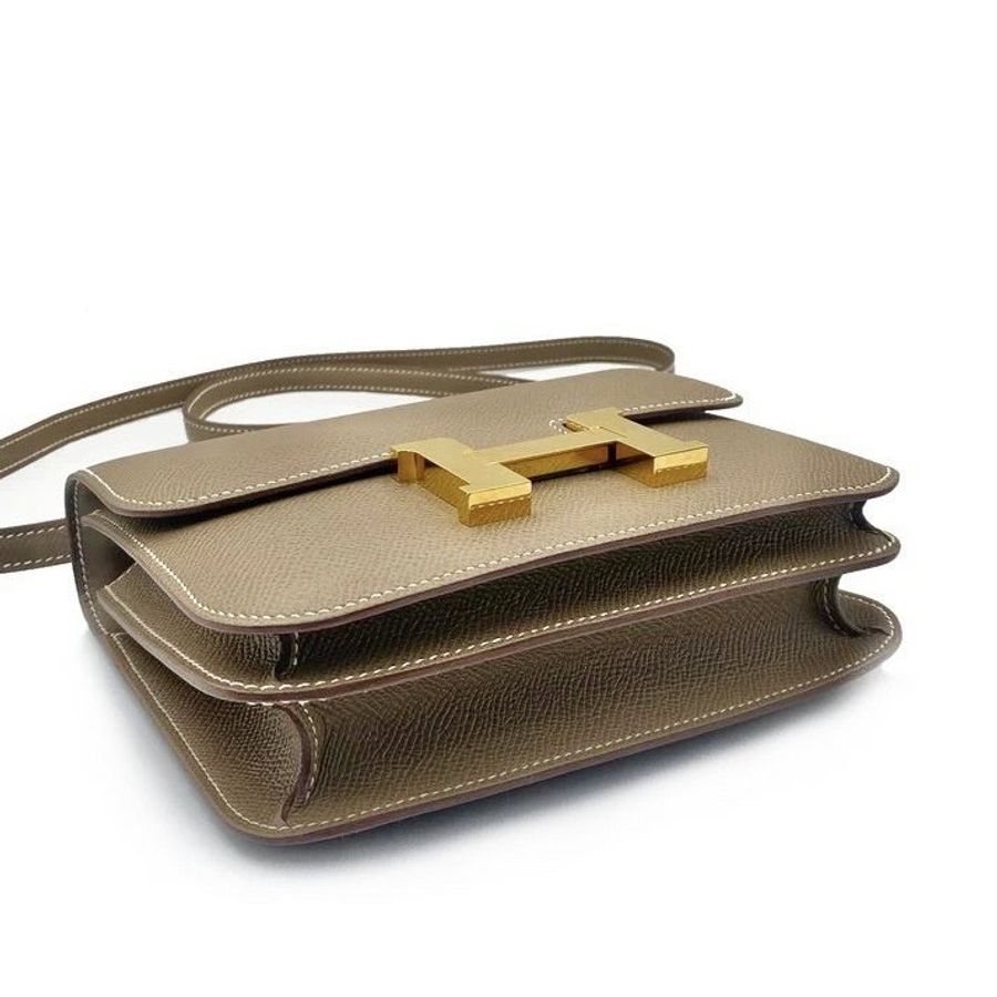 HERMES Mini Constance 19 - 灰金-3