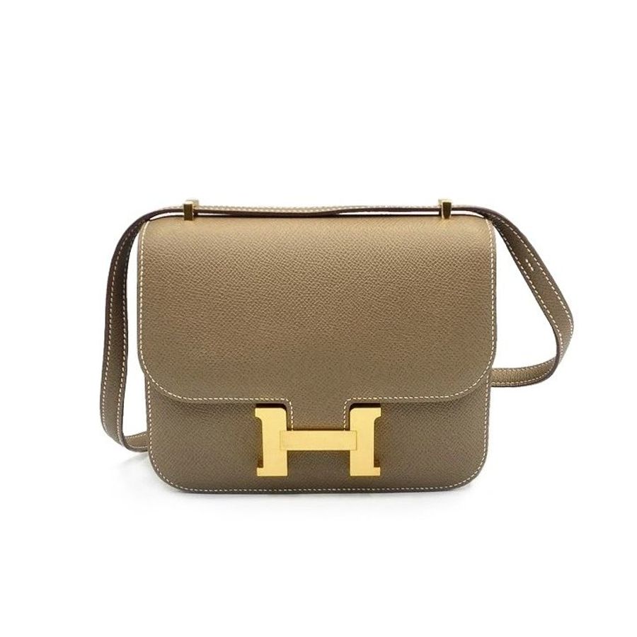 HERMES Mini Constance 19 - 灰金-4
