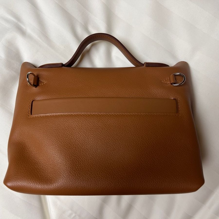 Hermes 愛馬仕 2424 mini 金棕銀扣 全新B刻-7