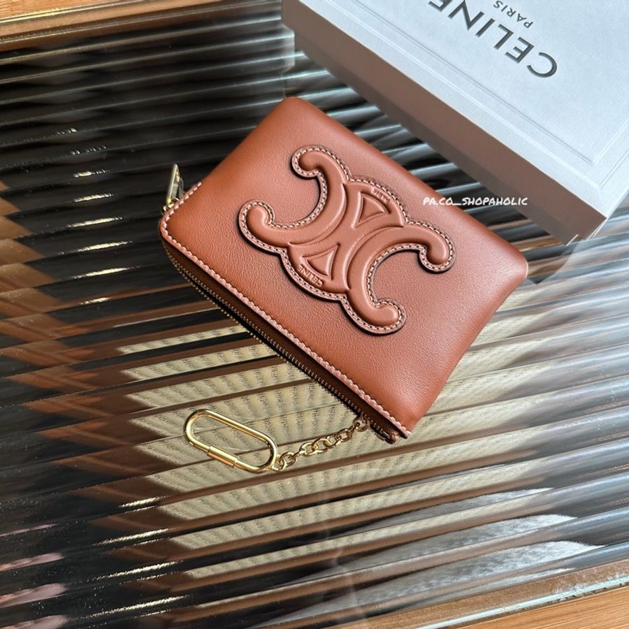 Celine  平滑小牛皮零錢卡包 Coin & Card Pouch 凱旋 卡夾-3
