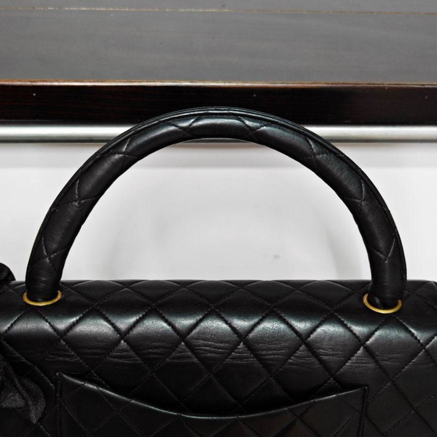 Chanel vintage cf凱莉Kelly包 有標-14