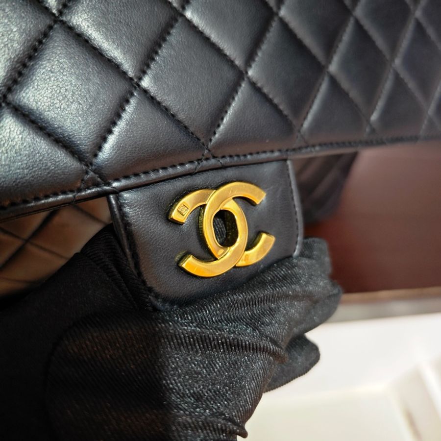 Chanel vintage cf凱莉Kelly包 有標-37