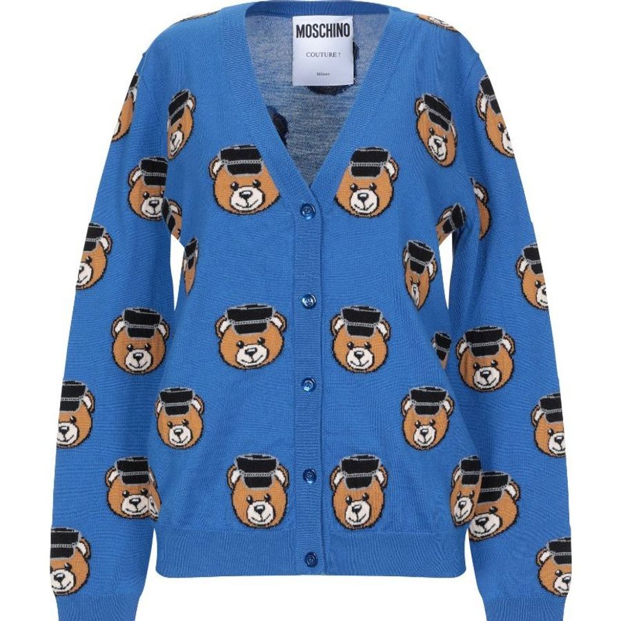 MOSCHINO COUTURE 藍色泰迪熊外套-0