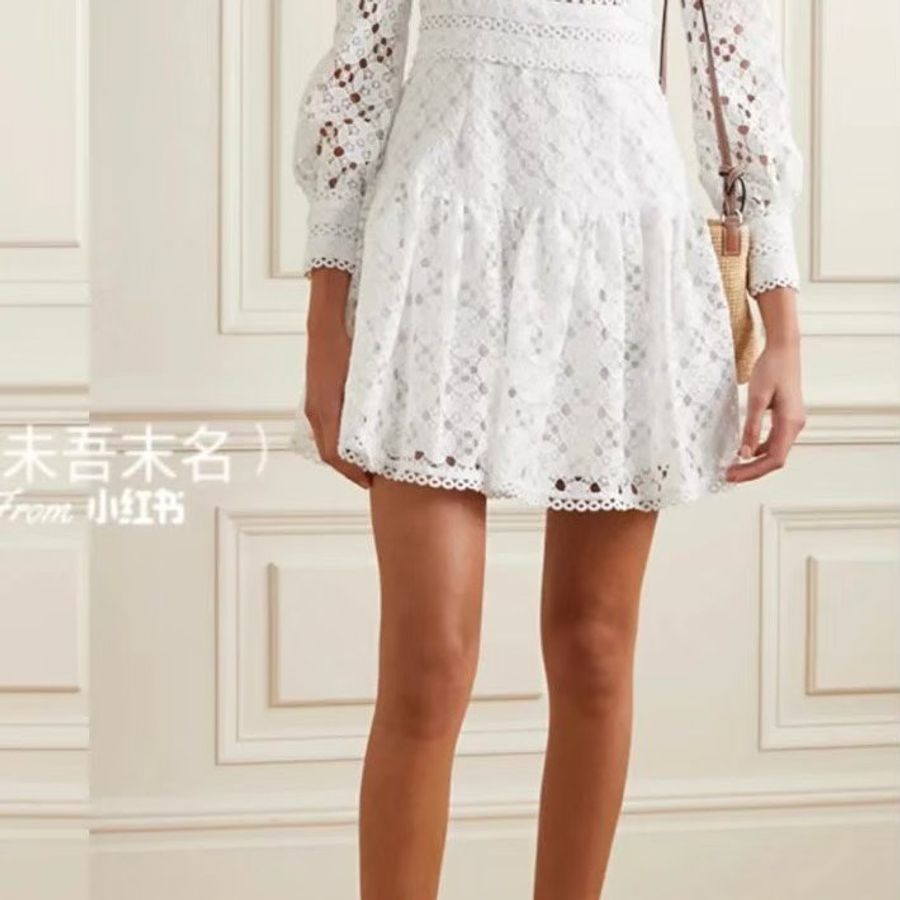 MICHAEL KORS 白色蕾絲洋裝-0