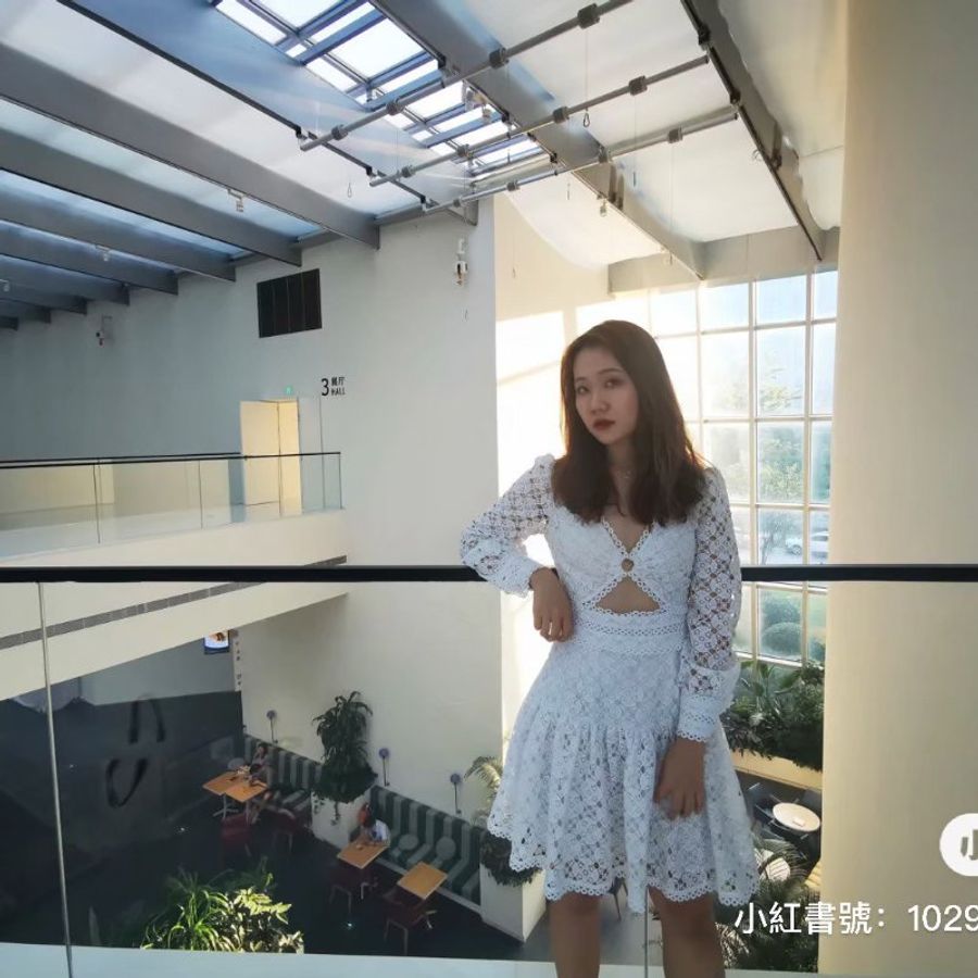 MICHAEL KORS 白色蕾絲洋裝-3