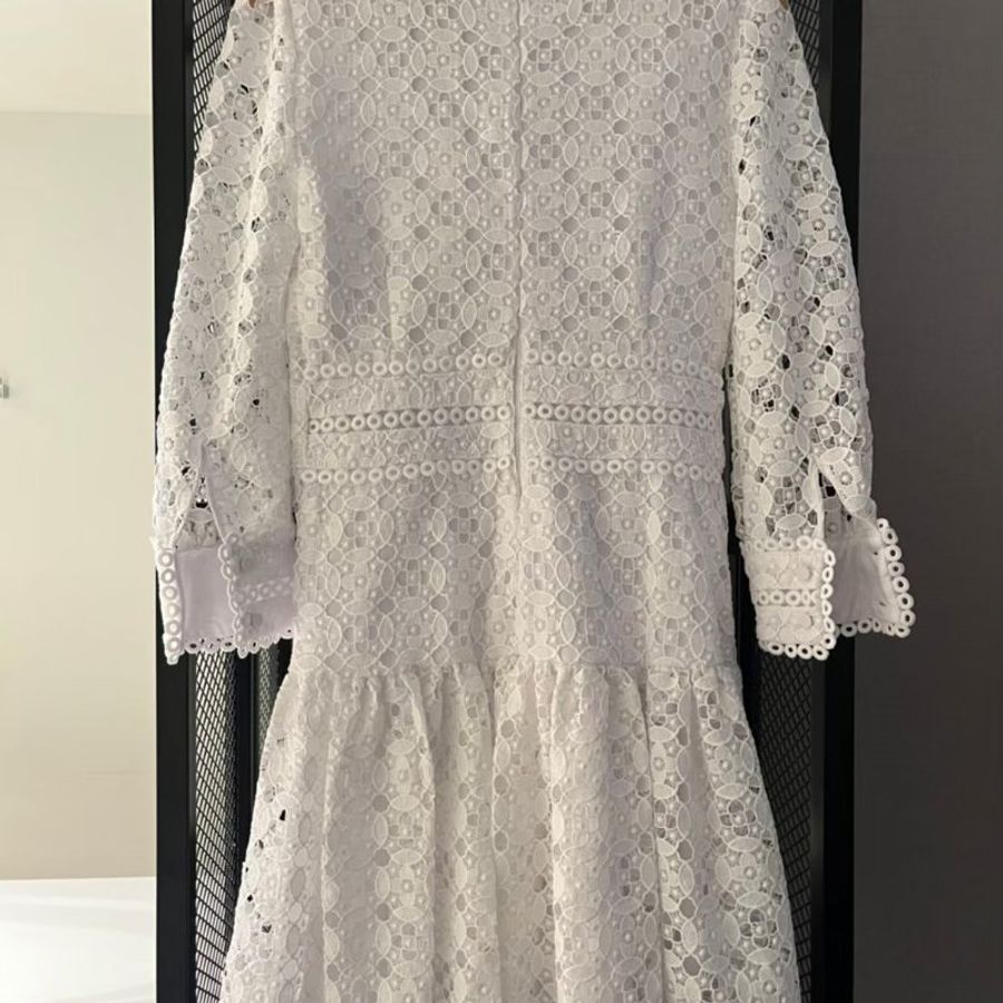 MICHAEL KORS 白色蕾絲洋裝-13