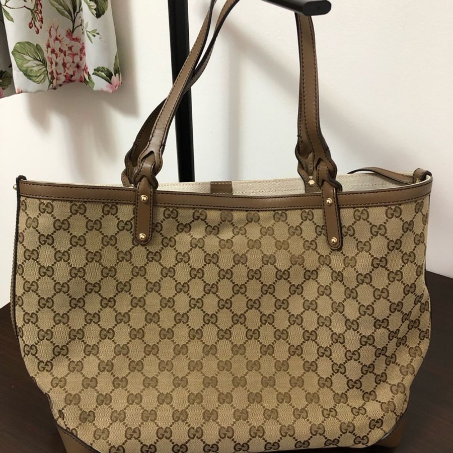 GUCCI 古馳 CRAFT卡其托特 媽媽包 母子包-0