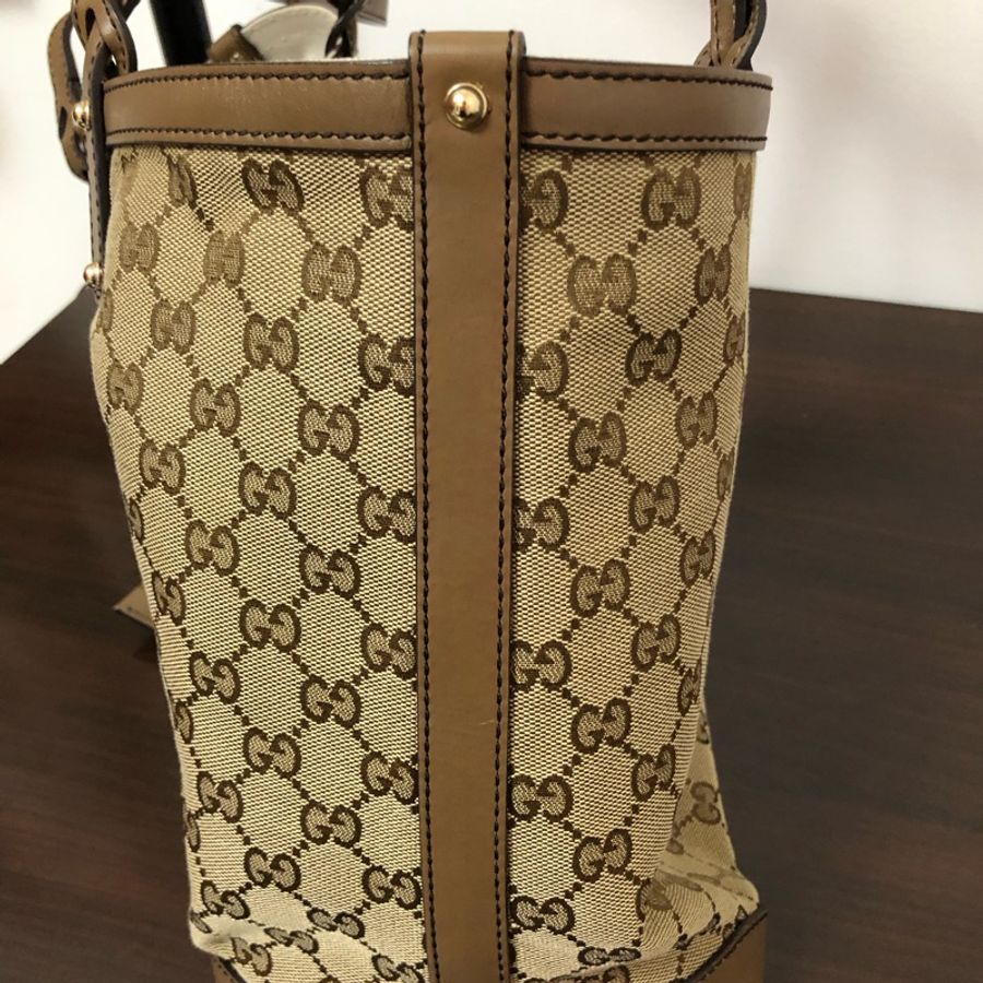 GUCCI 古馳 CRAFT卡其托特 媽媽包 母子包-2