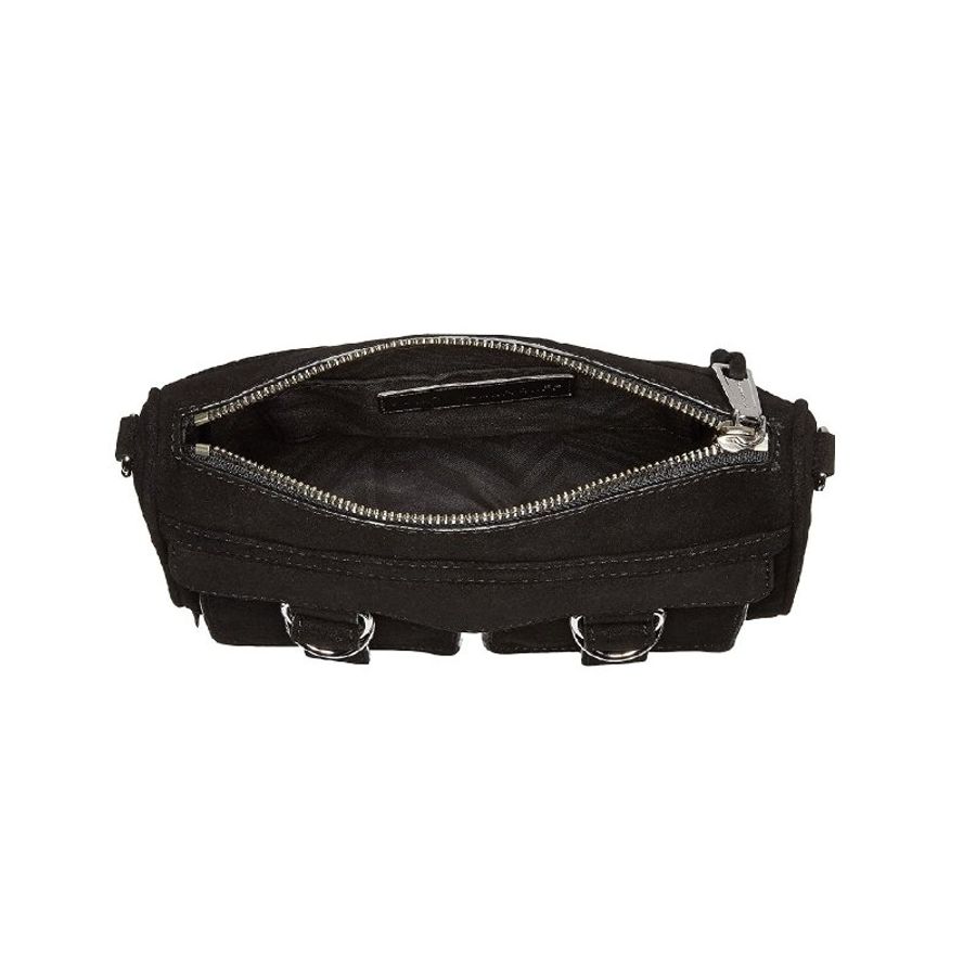 Rebecca Minkoff Cliffside Crossbody 黑色真皮麂皮材質  肩背斜背鏈條包 全新 現貨-4