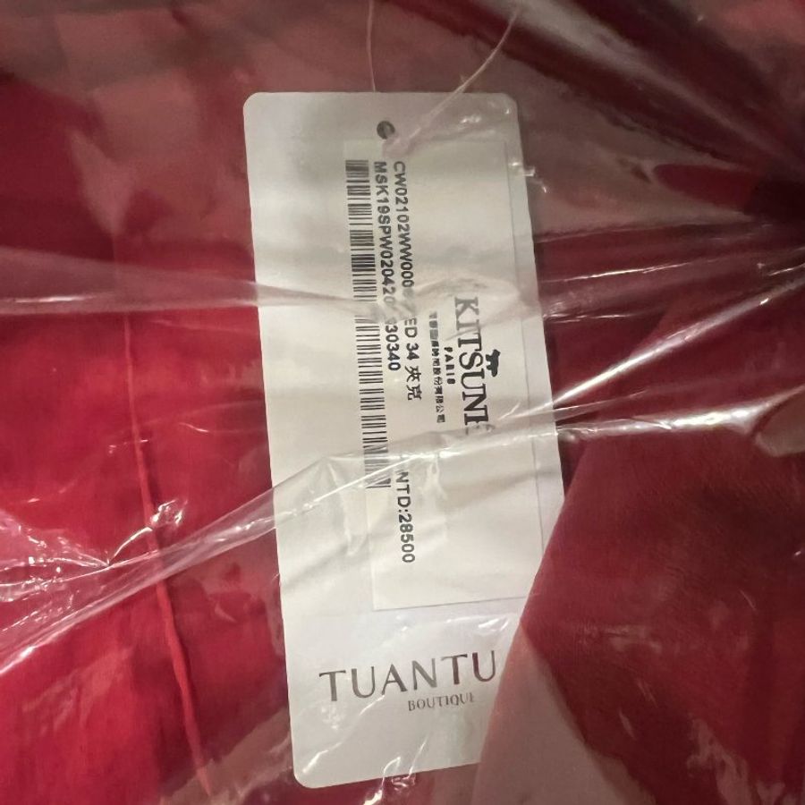MAISON KITSUNÉ 小狐狸 紅色休閒西裝外套 夾克 RELAXED BLAZER -TWICE成員同款-12