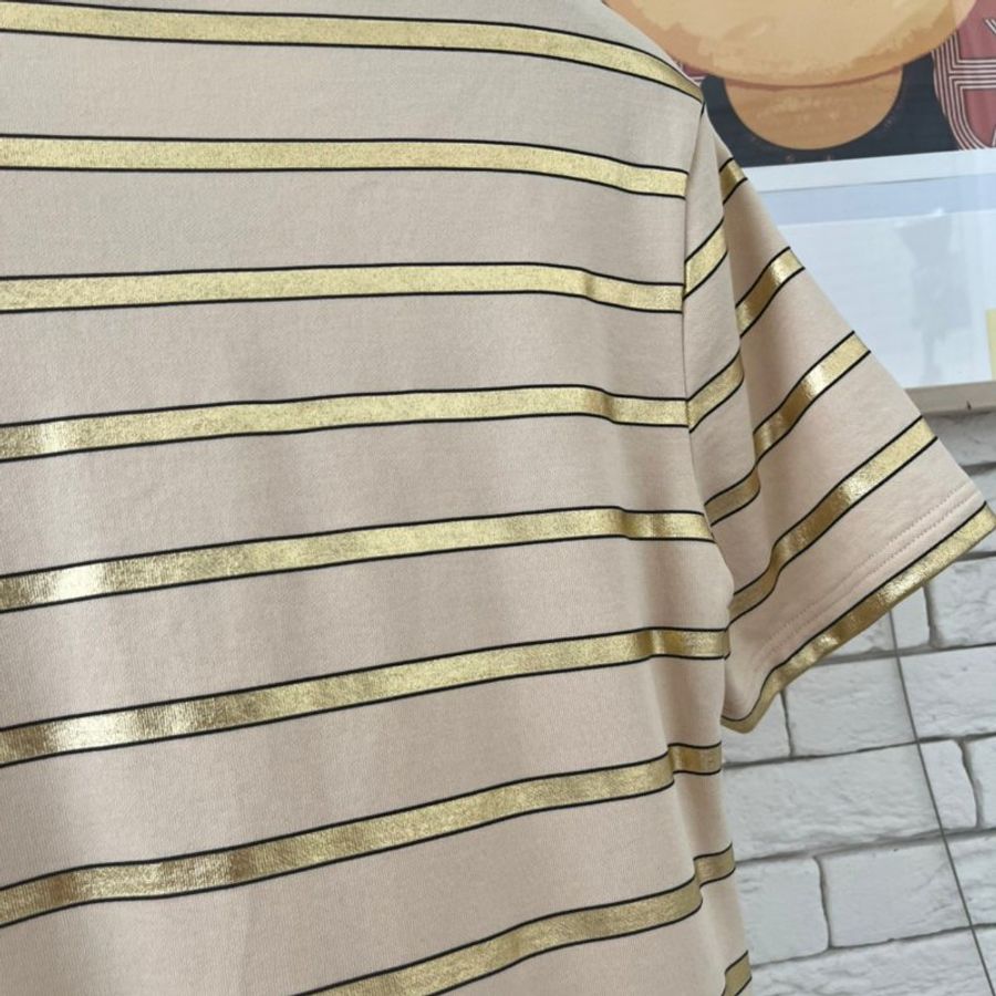 Chanel 香奈兒 金色短袖連身裙-15