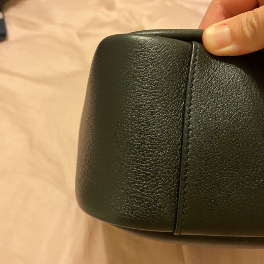 SAINT LAURENT LE 5 À 7小型粒面皮革柔軟手袋-15
