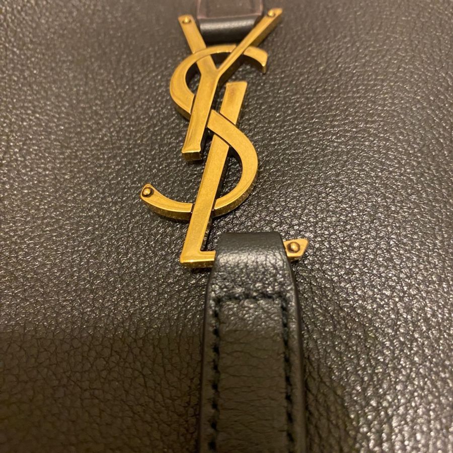 SAINT LAURENT LE 5 À 7小型粒面皮革柔軟手袋-19