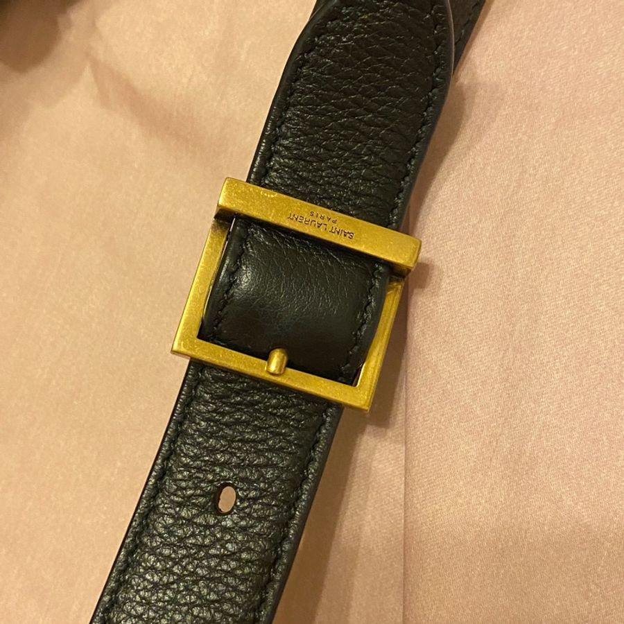 SAINT LAURENT LE 5 À 7小型粒面皮革柔軟手袋-20