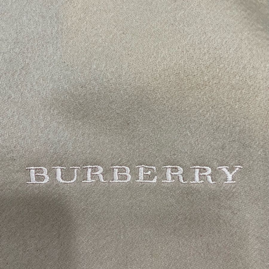 全新Burberry玫瑰色羊絨圍巾-0