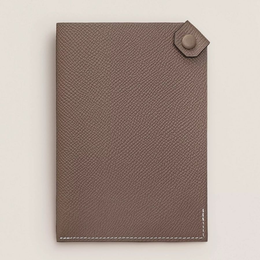 |愛馬仕護照套 PORTE-PASSEPORT TARMAC|Etoupe大象灰-8