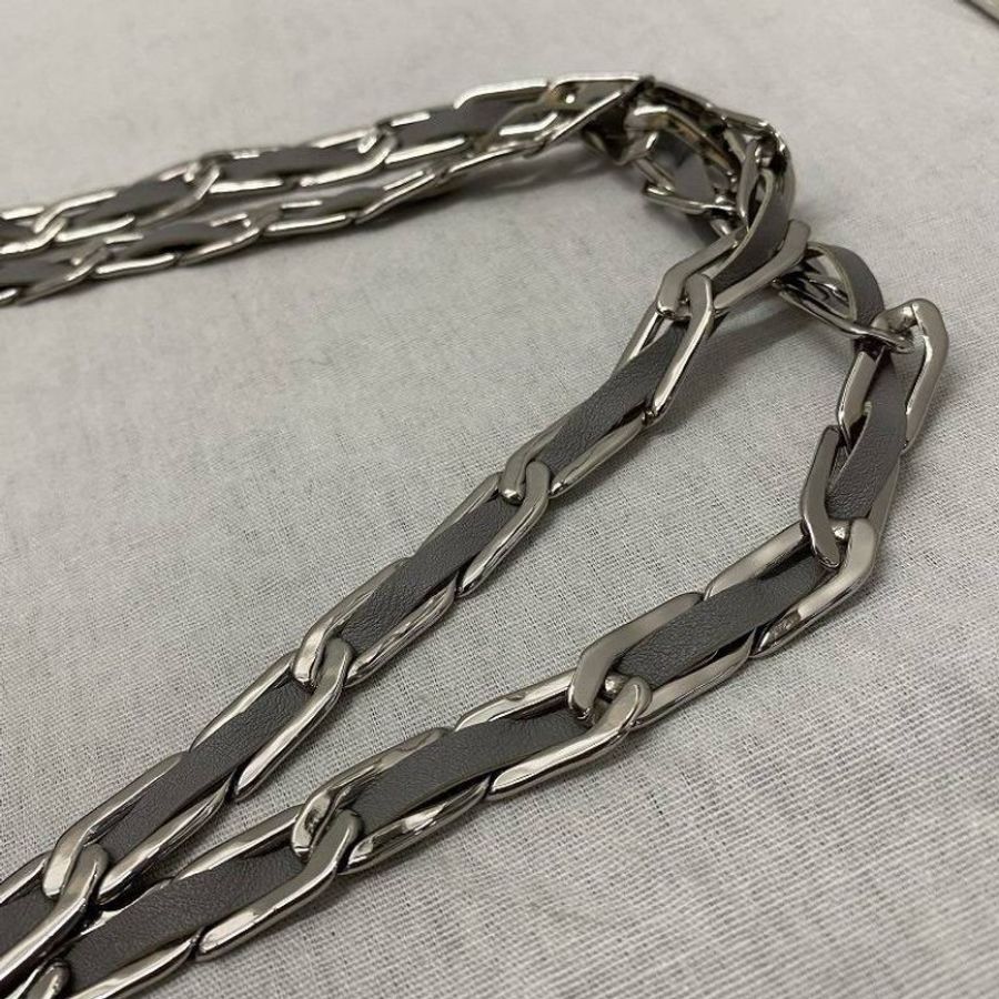 Chanel vintage 小羊皮直紋鏈包-4