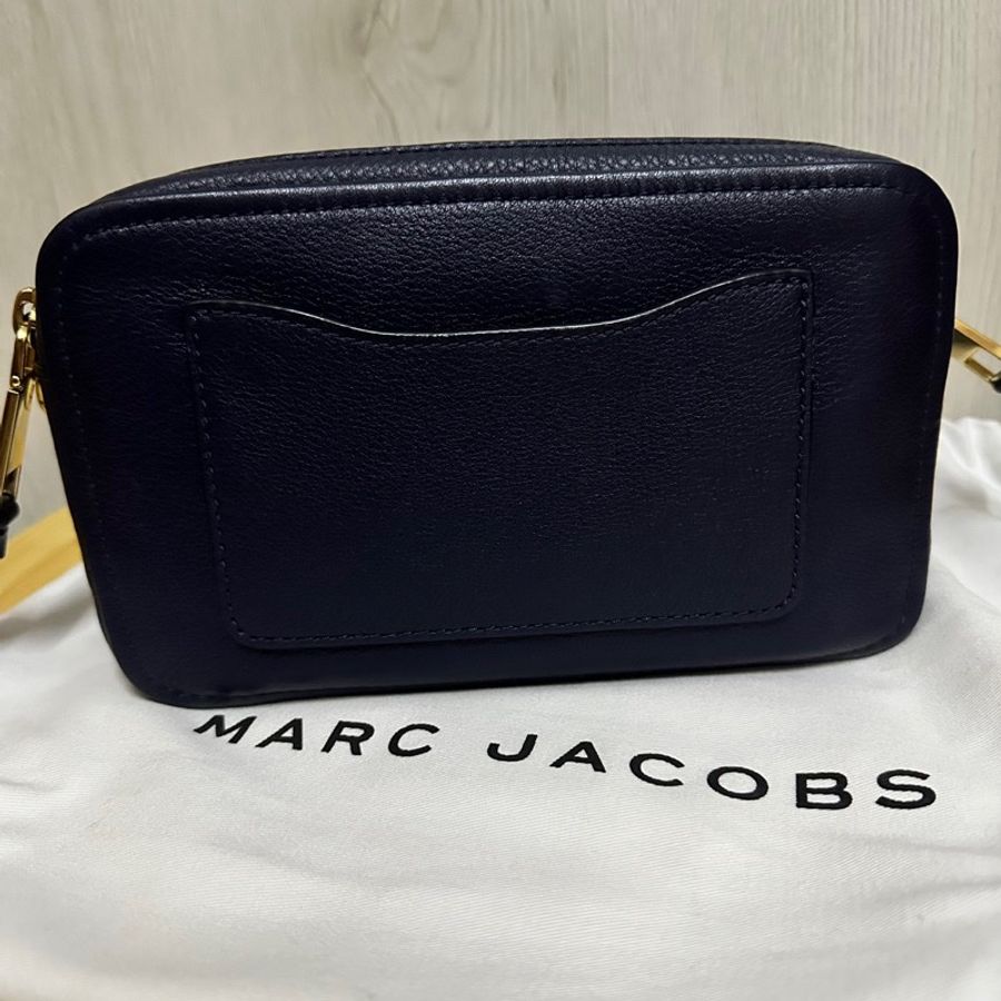Marc Jacobs 專櫃款 雙層拉鍊相機包 藍-1