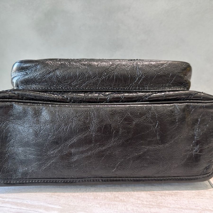 YSL niki medium 中號 黑銀鏈-12