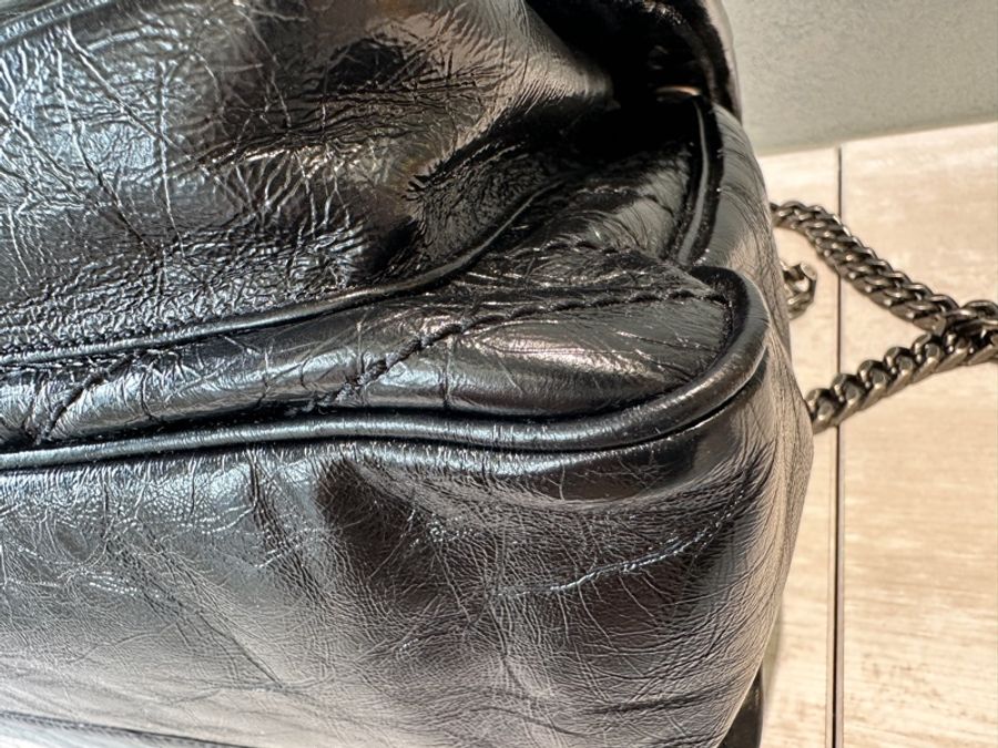 YSL niki medium 中號 黑銀鏈-15