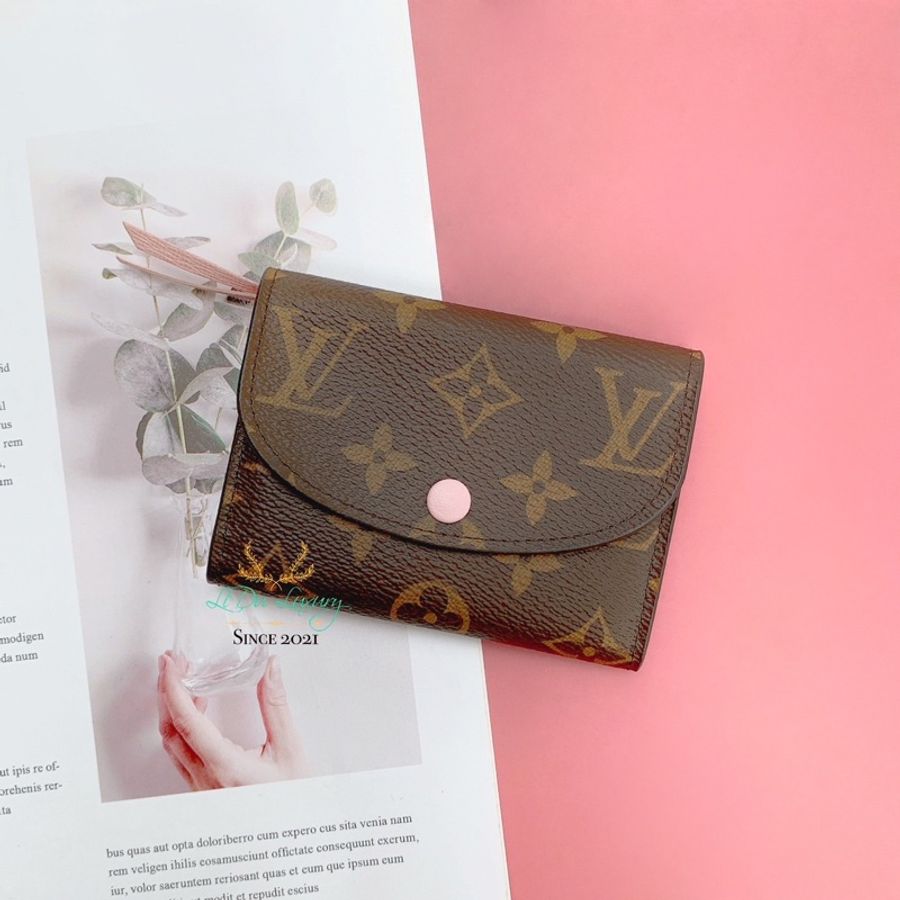 LV 字紋 芭蕾粉 豆豆零錢卡包 louis vuitton-0