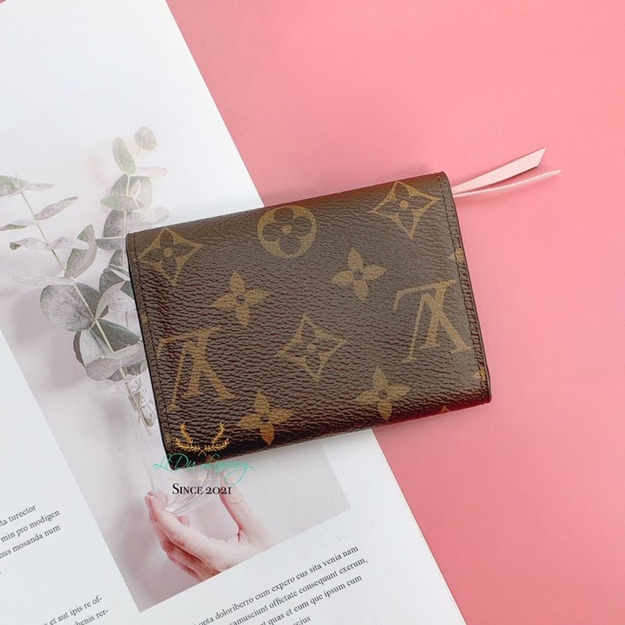 LV 字紋 芭蕾粉 豆豆零錢卡包 louis vuitton-2
