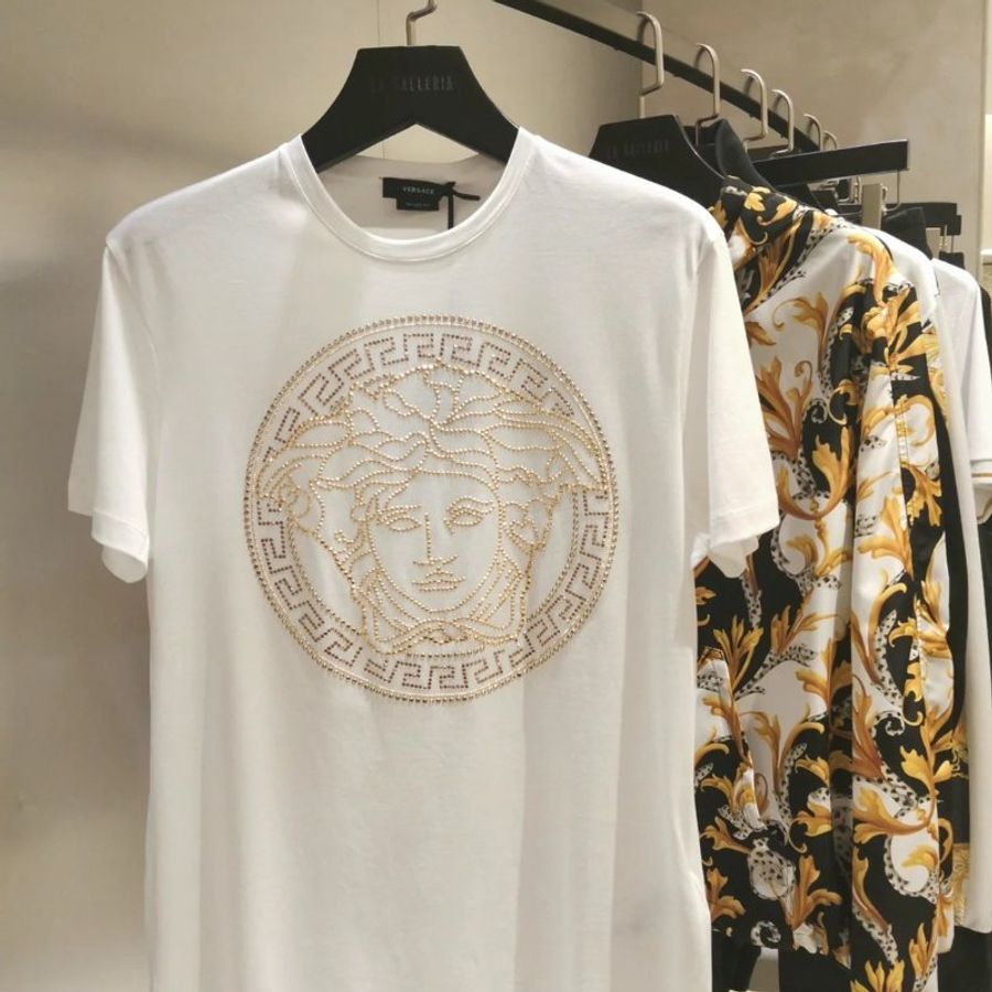 VERSACE 白色女王頭 上衣-1