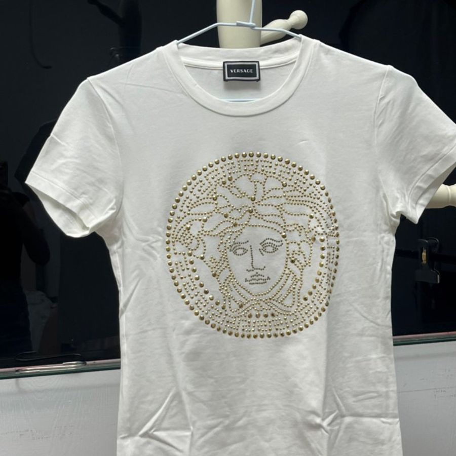 VERSACE 白色女王頭 上衣-2