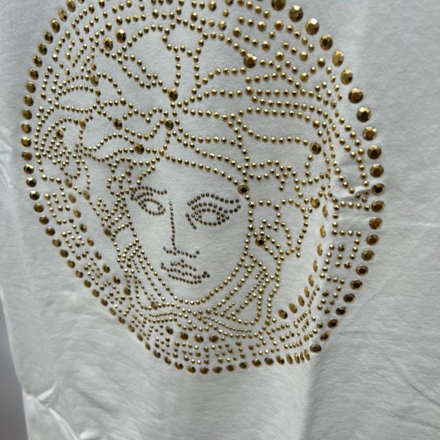 VERSACE 白色女王頭 上衣-7