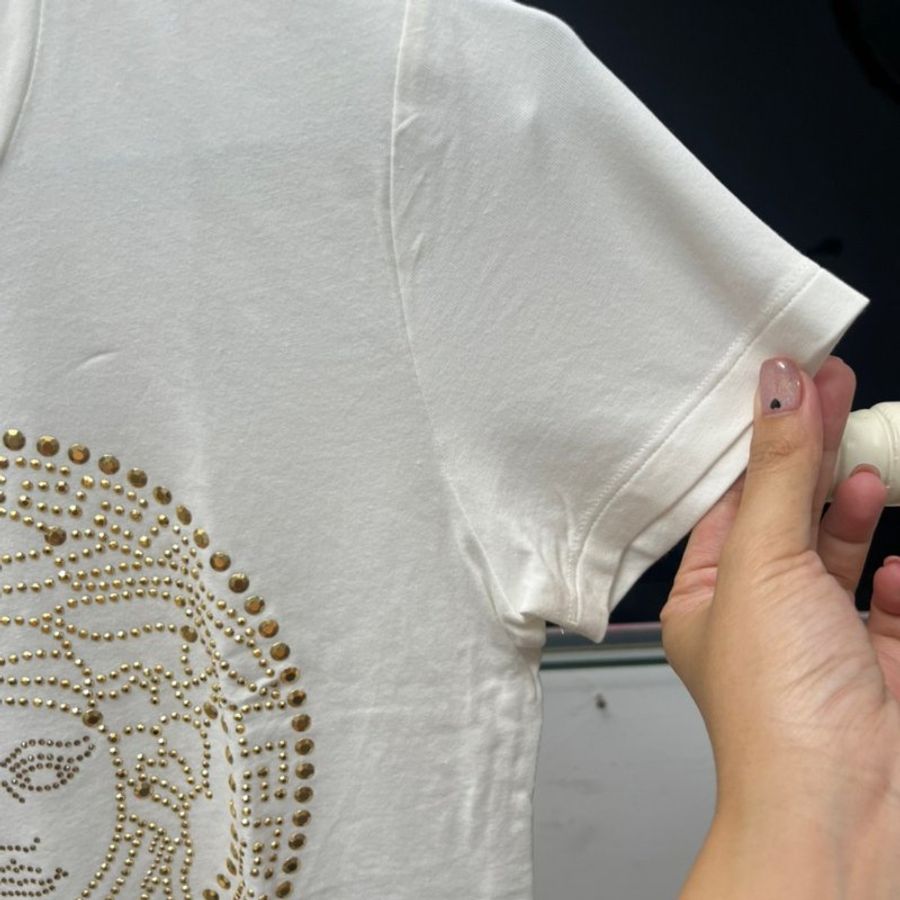 VERSACE 白色女王頭 上衣-10