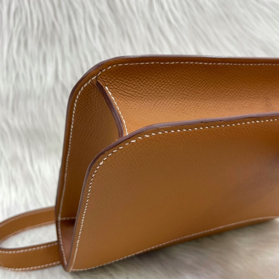 Hermes 37金棕Epsom皮銀釦康康Constance 1-24 U刻-8