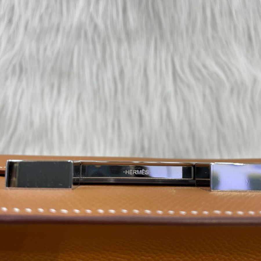 Hermes 37金棕Epsom皮銀釦康康Constance 1-24 U刻-14