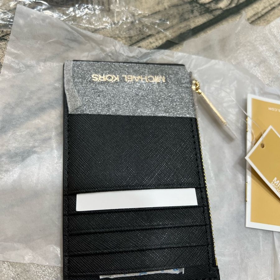 MK長形拉鍊零錢卡包-4