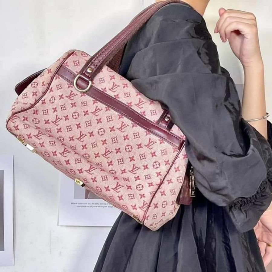 Lv m92314粉紅丹寧醫生包-9