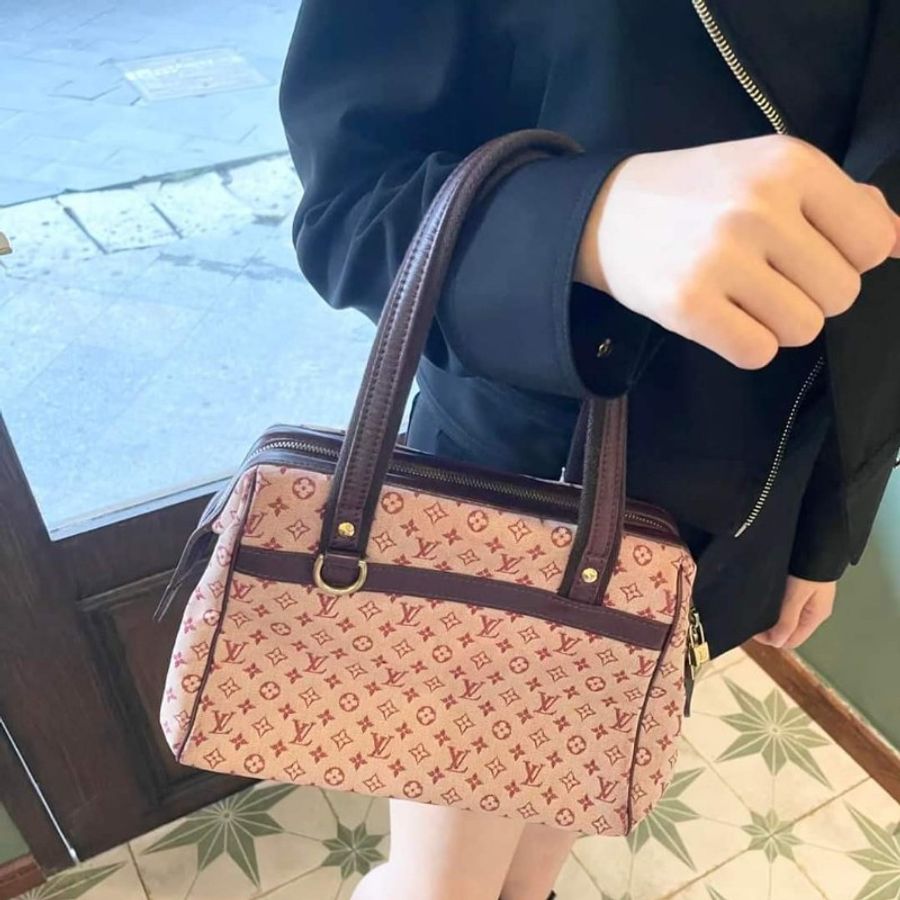 Lv m92314粉紅丹寧醫生包-12