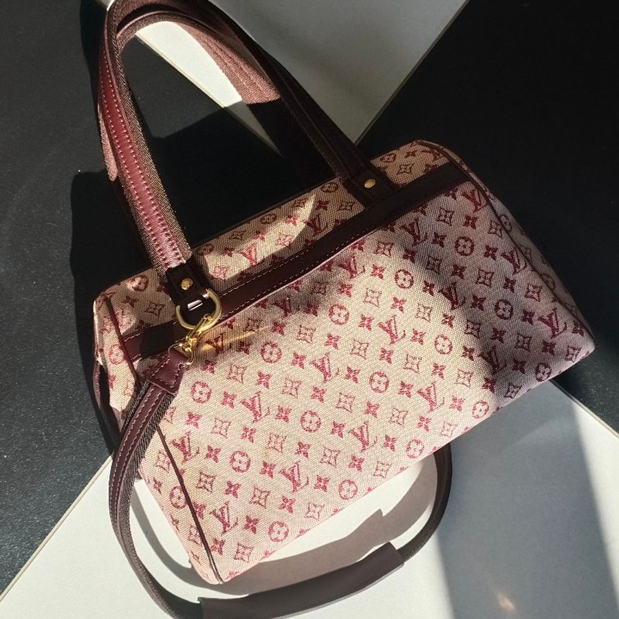 Lv m92314粉紅丹寧醫生包-15