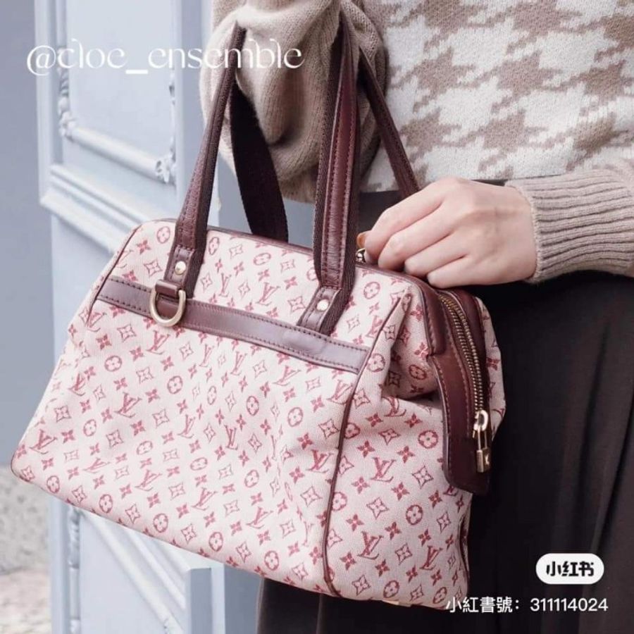 Lv m92314粉紅丹寧醫生包-33