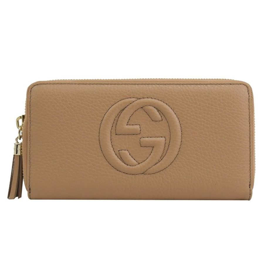 Gucci 598187 SOHO系列經典雙G小牛皮拉鍊長夾-0