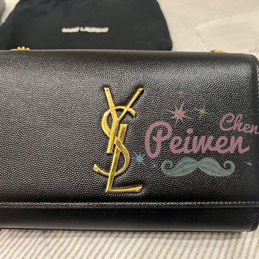 YSL KATE小號 黑金 (比專櫃現省3萬元)重點包況超好-1