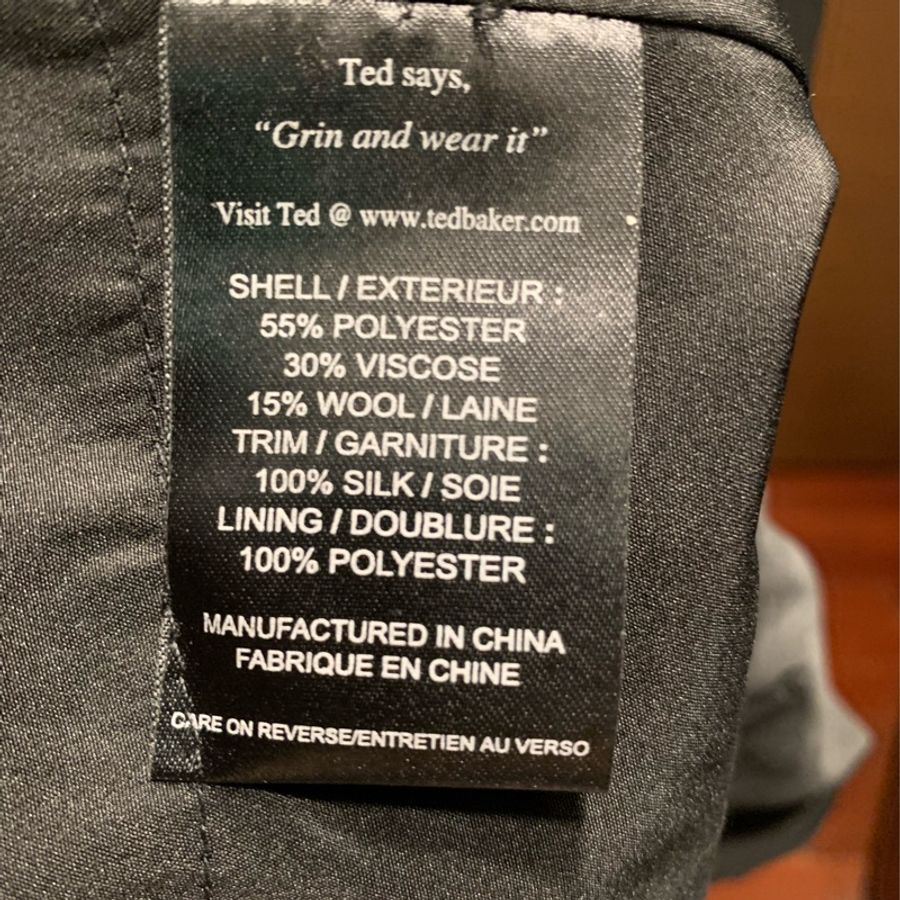 Ted Baker 無袖荷葉滾邊黑色上衣-5