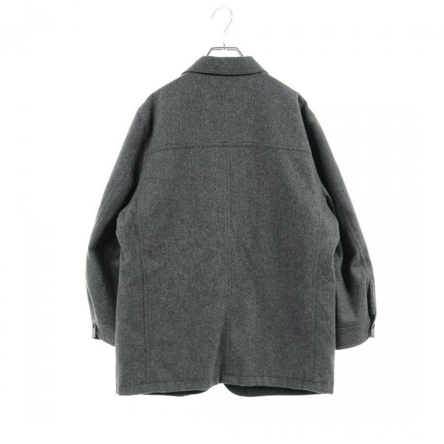 【日本直送】 Pre-owned dunhill tailored jacket wool cashmere Dark gray black 3B reversible-1