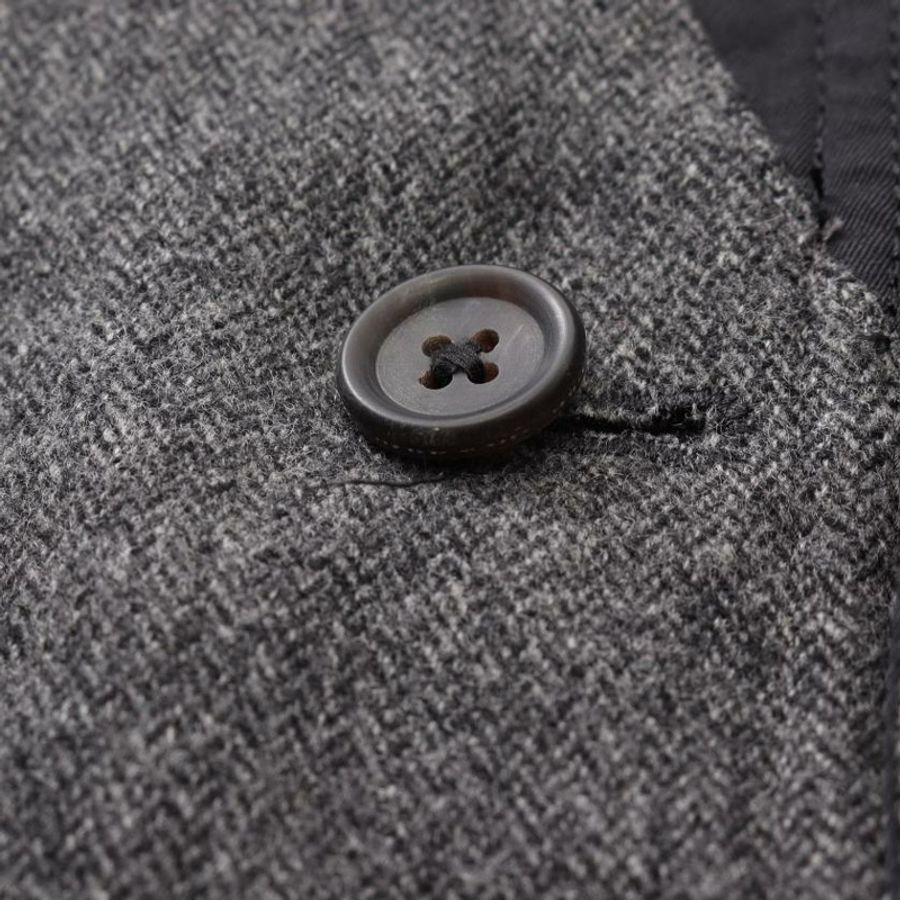 【日本直送】 Pre-owned dunhill tailored jacket wool cashmere Dark gray black 3B reversible-7