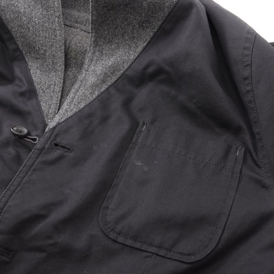 【日本直送】 Pre-owned dunhill tailored jacket wool cashmere Dark gray black 3B reversible-8