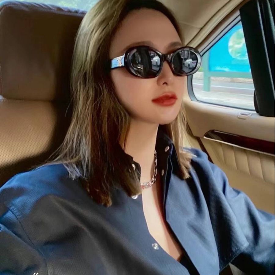 Celine  Lisa 同款 玳瑁色凱旋門logo 太陽眼鏡-2