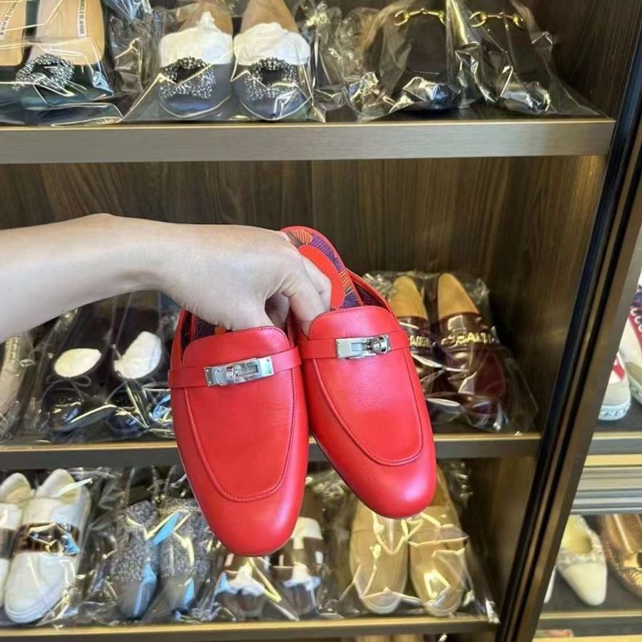 Hermès Kelly Oz穆勒鞋Size 37 只穿一次非常新-0