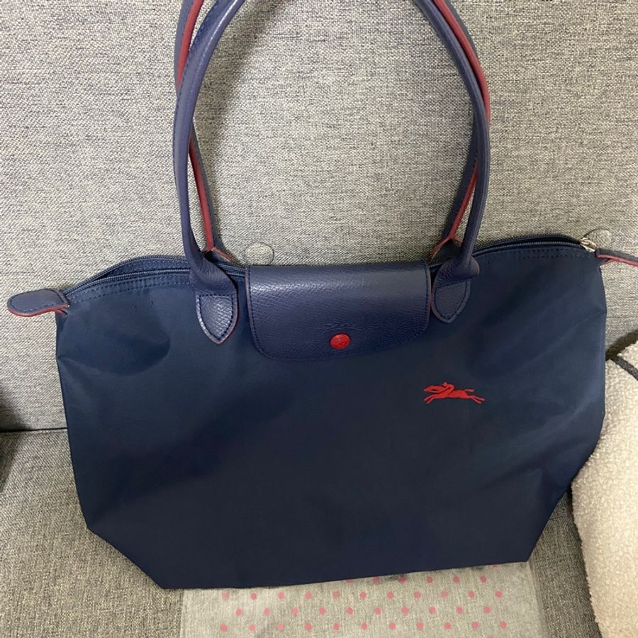 Longchamp 長柄S 70週年紀念版 Le Pliage 刺繡款尼龍包-0