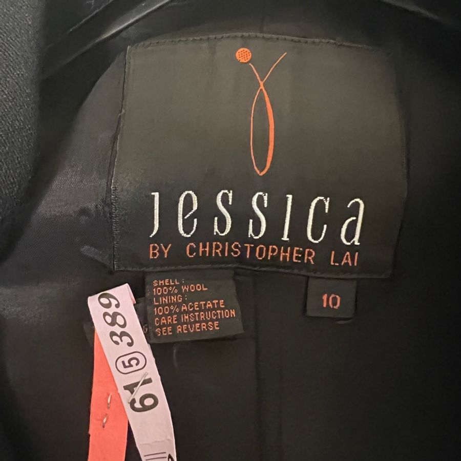 🍒JESSICA 斜釦西裝外套 size:10 / 2F231001-2-5