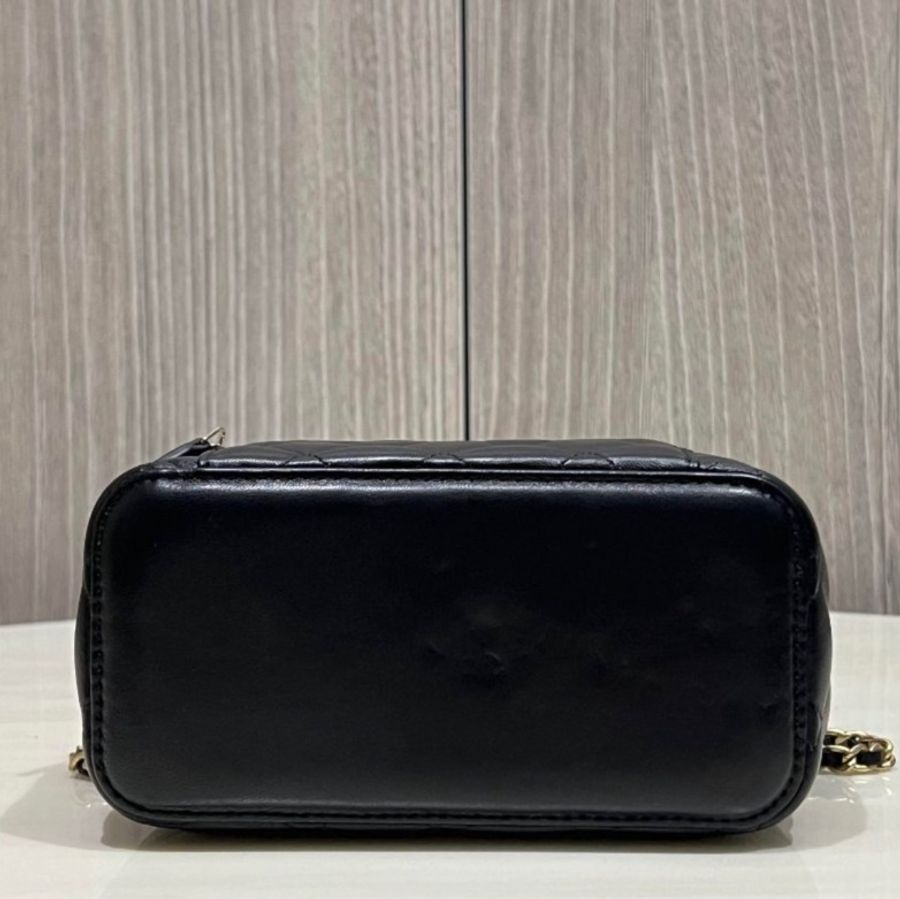 香奈兒 Chanel羊皮金球長盒子 化妝包-8