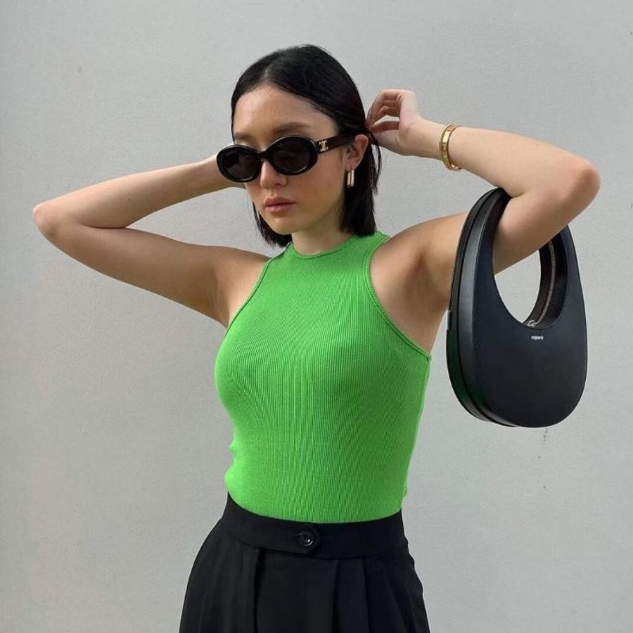 Celine 凱旋門 LOGO 黑金 太陽眼鏡-0