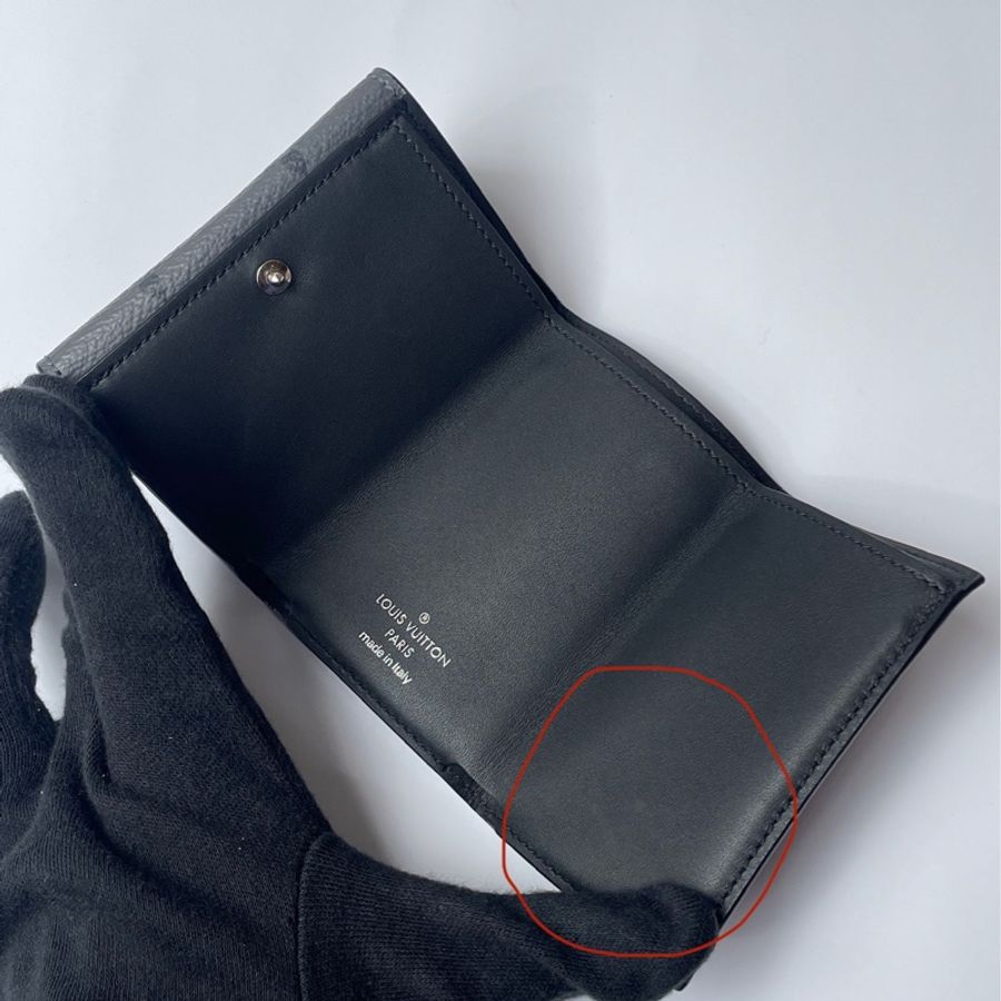Louis Vuitton 黑monogram 三折短夾-2